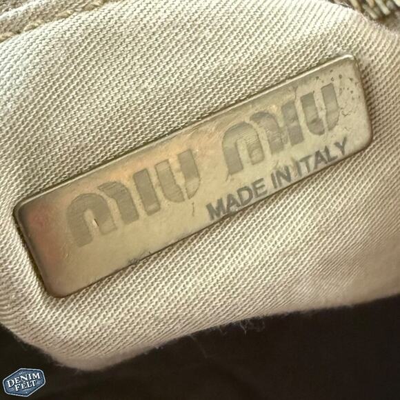 Miu Miu Vintage Brown/Camel Tan Soft Leather Braided Detail Shoulder Bag/Purse - Picture 12 of 12